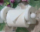 White Toilet Paper tissue Holder wood