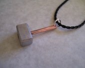 Thor's Hammer pendant, copper and aluminum