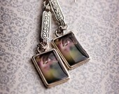 20% OFF Sale Fine Art Photo Jewelry Earrings - Lilac Tears - original photography - ready to ship - Valentines Day