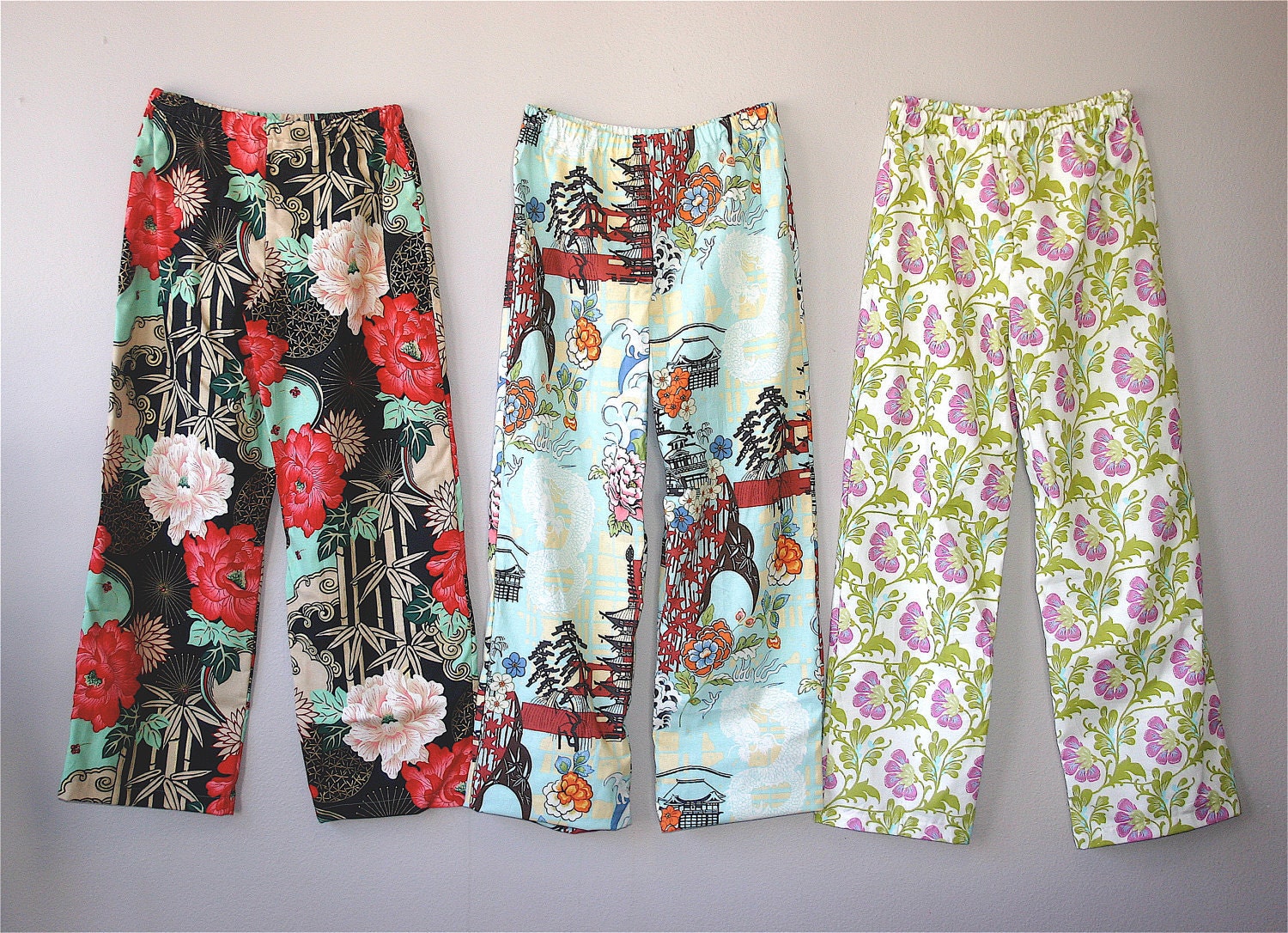 Pajama Pants.  Sleepwear.  Lounge Pants.  Custom.  Choose your fabric and size.