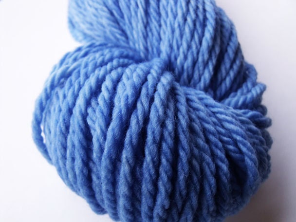 Bulky Merino Yarn Kettle Dyed in Royal Blue
