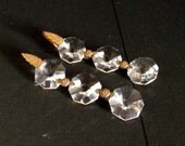 Vintage Glass Crystals from Old Chandelier.  Great for Jewelry Design