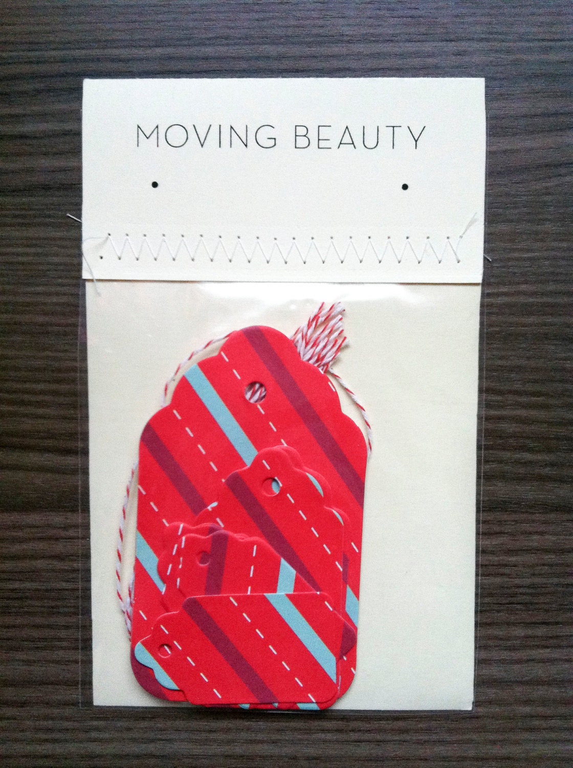 Red Striped Gift Tags