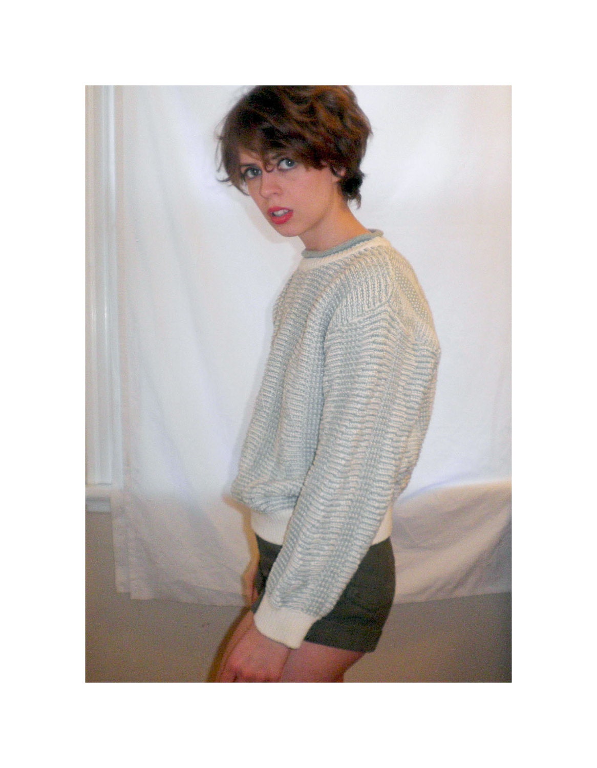 Minty Diamonds Sweater