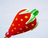 Strawberry Straight Pin, needle - for Pincushions, Coark Board and Wall