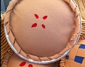 Large felt pie - blueberry or cherry