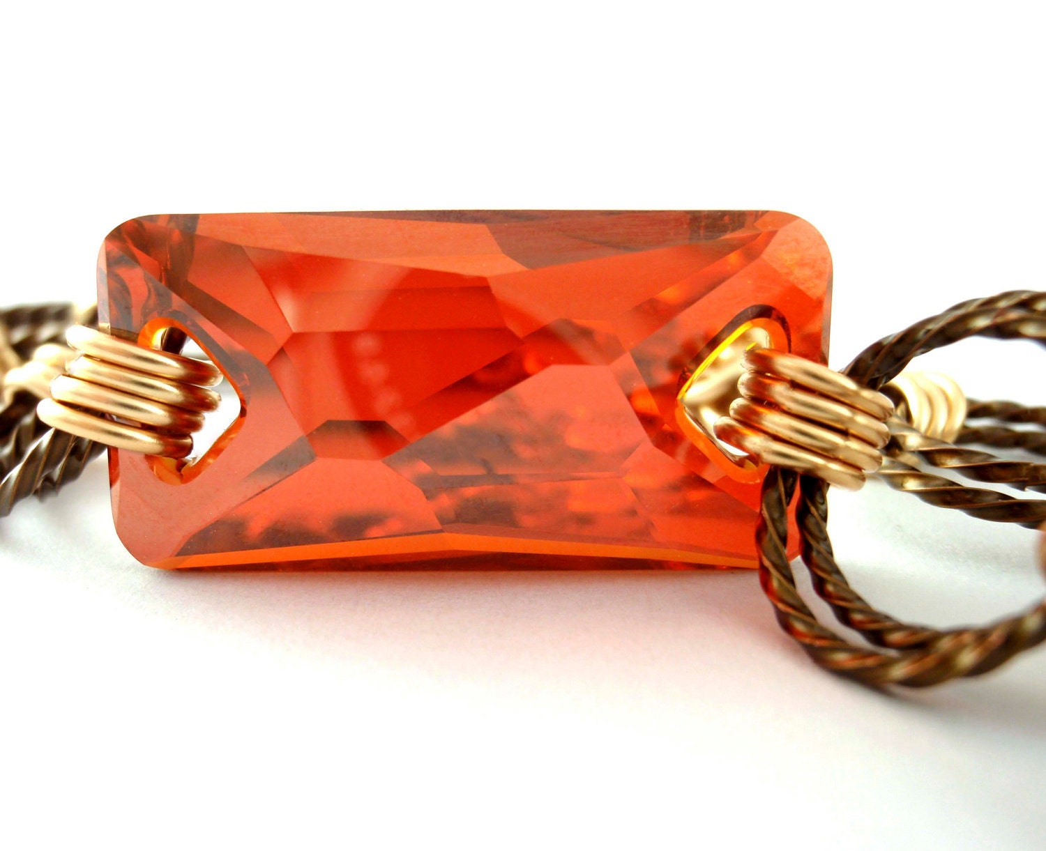 Copper Crystal Swarovski Bracelet