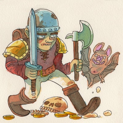 Dragon's Lair - original NES illustration