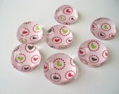 Spring Heart Magnets, Bubble Magnets, Pink Magnets, Hearts - Graduation gift