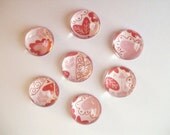 Heart Magnets, Bubble Magnets, Retro Hearts, Fridge Magnets, Office Magnets, Graduation Gift