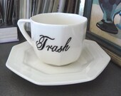 Trash teacup