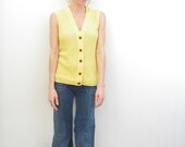 yellow sweater vest . M