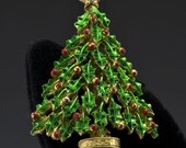 Vintage Christmas Tree Pin