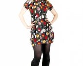 dress LOVE CATS sixties vintage cats retro