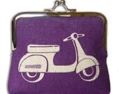 Vespa Scooter Coin Purse