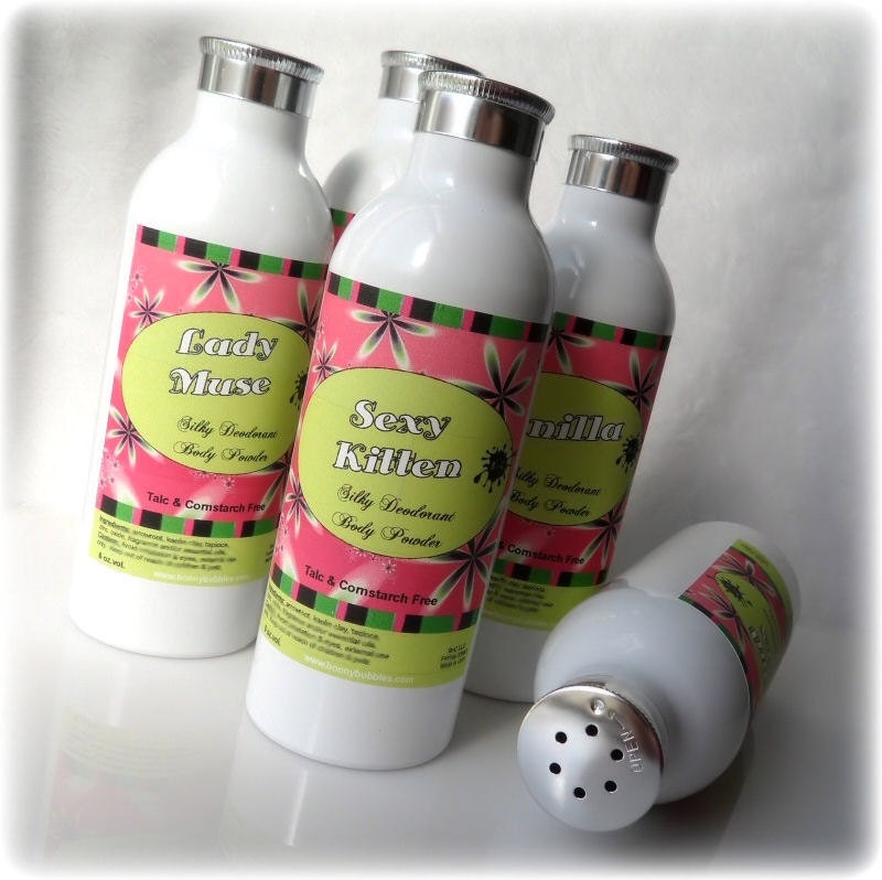 Body Powder SEXY KITTEN - deodorizing skin care -  vegan friendly