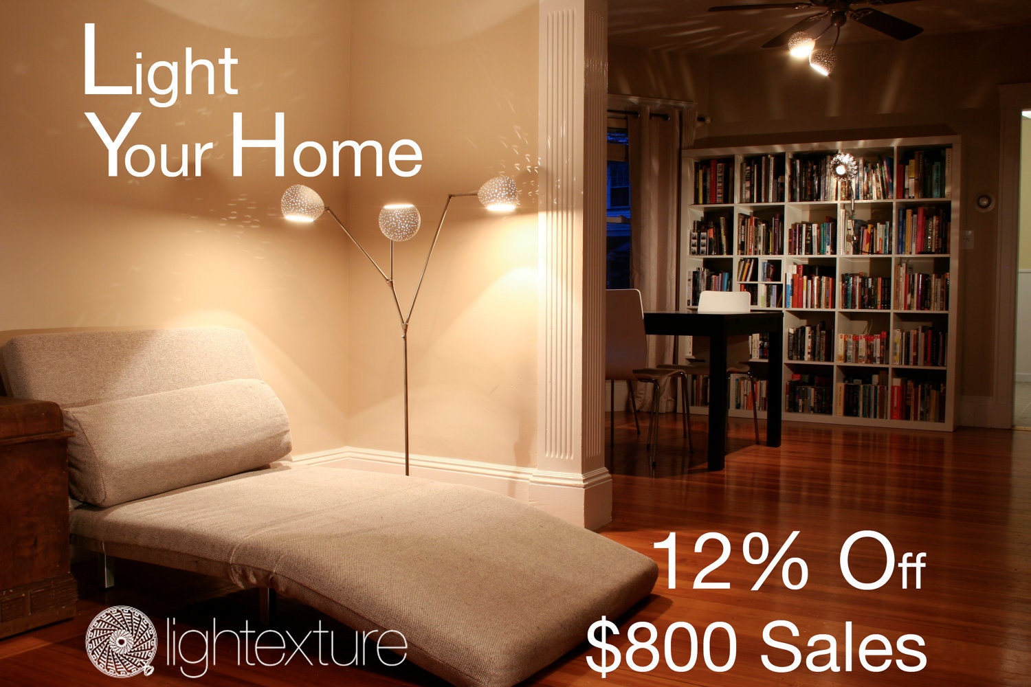 Light your home 12% off
