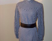 Rockabilly Boho Checkered Dress