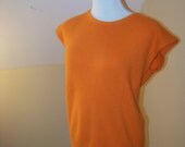 Tangerine Orange Vintage 80s Angora Sweater