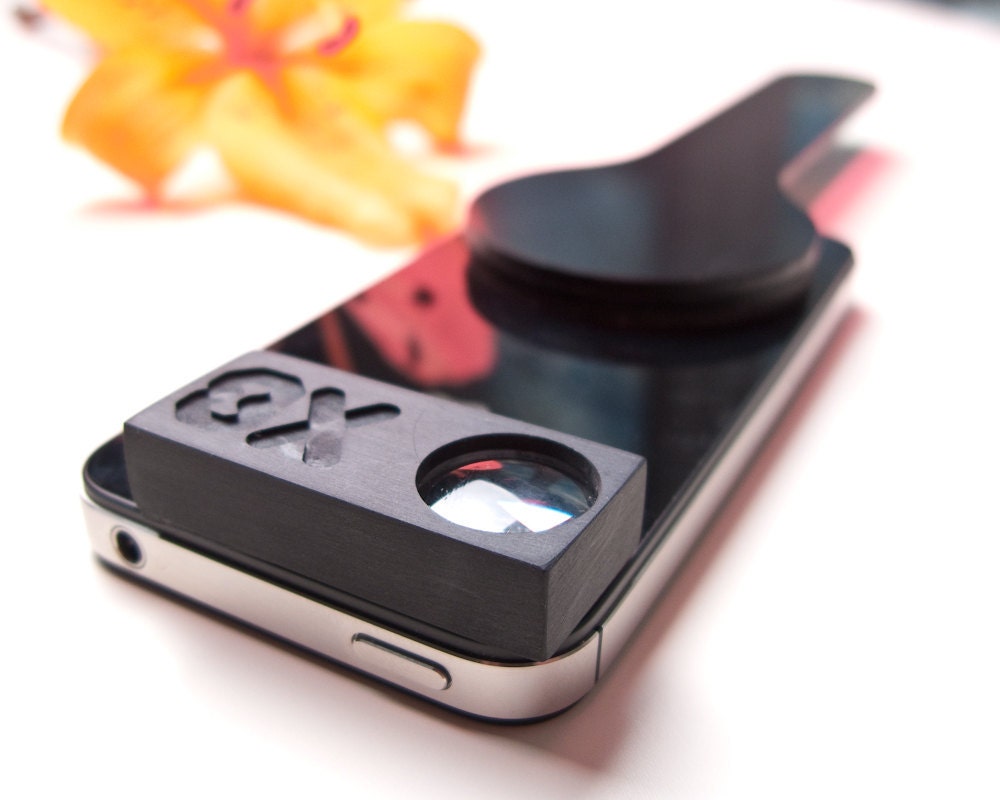 iPhone Macro Kit - 8X macro lens and Sticky Handle