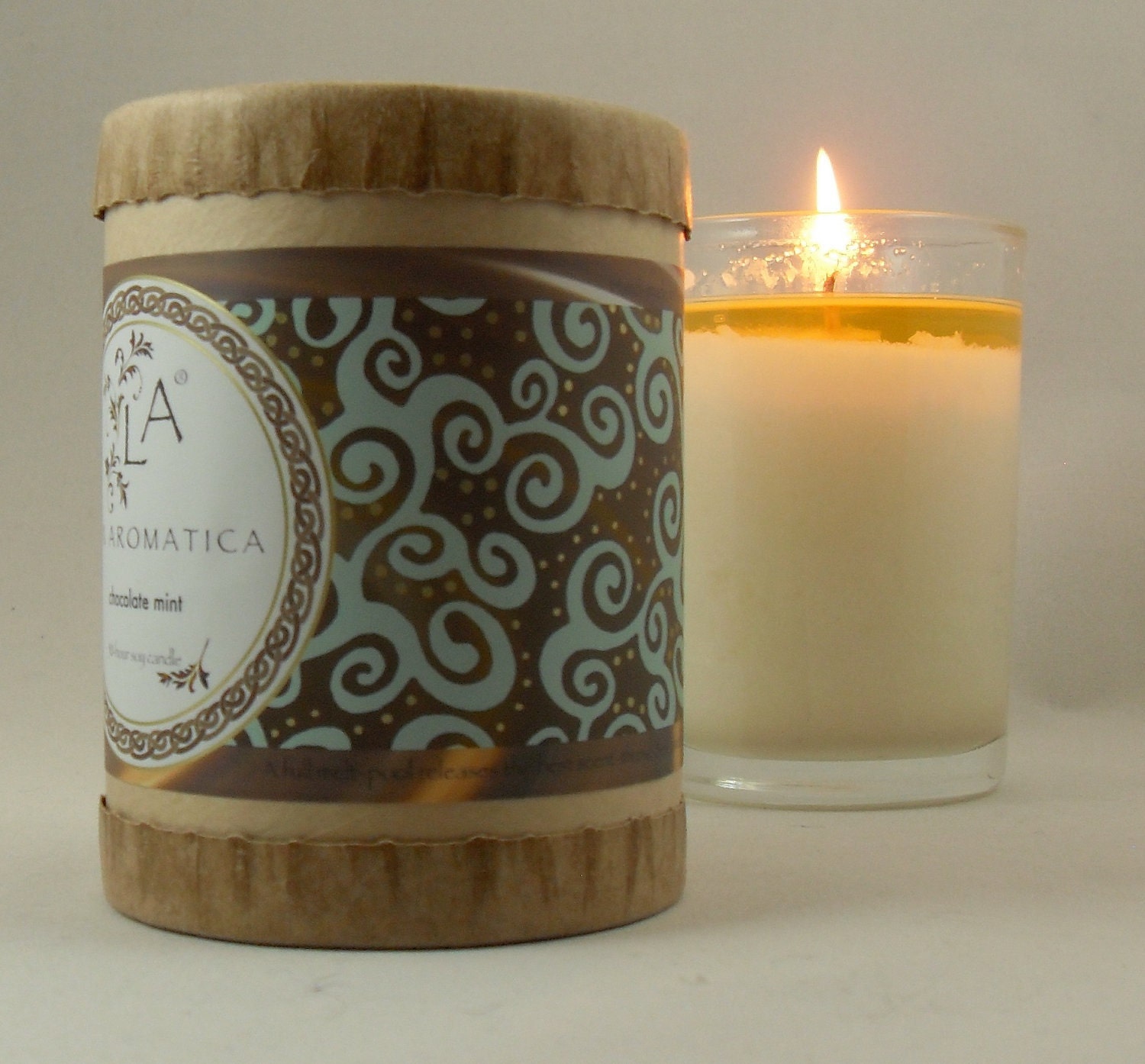 Chocolate Mint 50-hour Scented Soy Candle