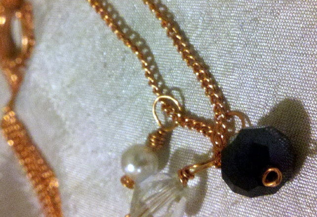 Copper is THE NEW and Swarovski crystal necklace