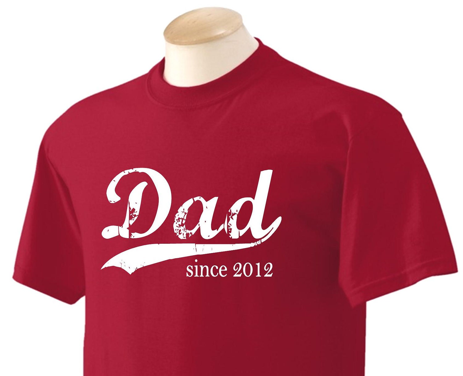 Vintage Dad (any year) - Deep Red - Mens - Size Large