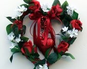 Roses and Stephanotis Heart