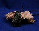 Black Trilobite Necklace- Handmade Fossil Inspired Jewelry