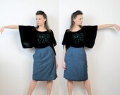 Slate Blue Pencil Skirt Kasper 1980s Fully Lined Extra Small