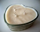 Sage and Pomegranate Glass Heart Soy Candle