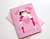 ON SALE For the Girls - Same-Sex Valentine's Day Note Card