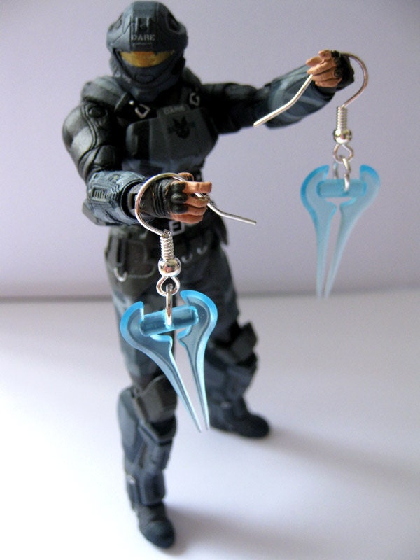 Halo Earrings - Energy Sword Gamer Jewellery