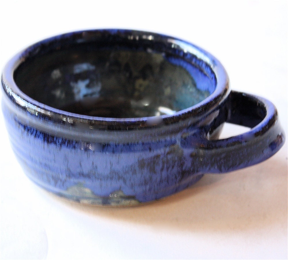 Stoneware Cobalt Blue Shaving Mug