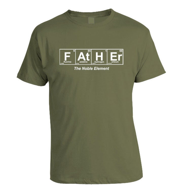 Father - The Noble Element - Prairie Dust Green Father's Day T-Shirt Large