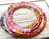 Heart of Glass Semi Precious Gemstone Wrap Bracelet