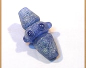 Blue Ancient Artifact Lampwork Glass Bead