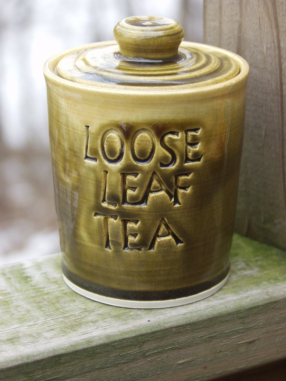 Loose Leaf Tea Jar Canister Lidded Storage Jar Ready to Ship
