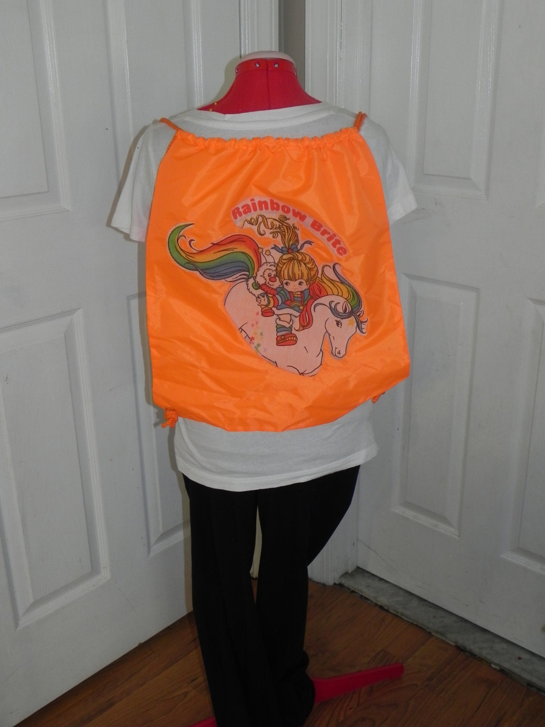 Backpack Bag Made With Vintage Rainbow Brite Bed Sheet