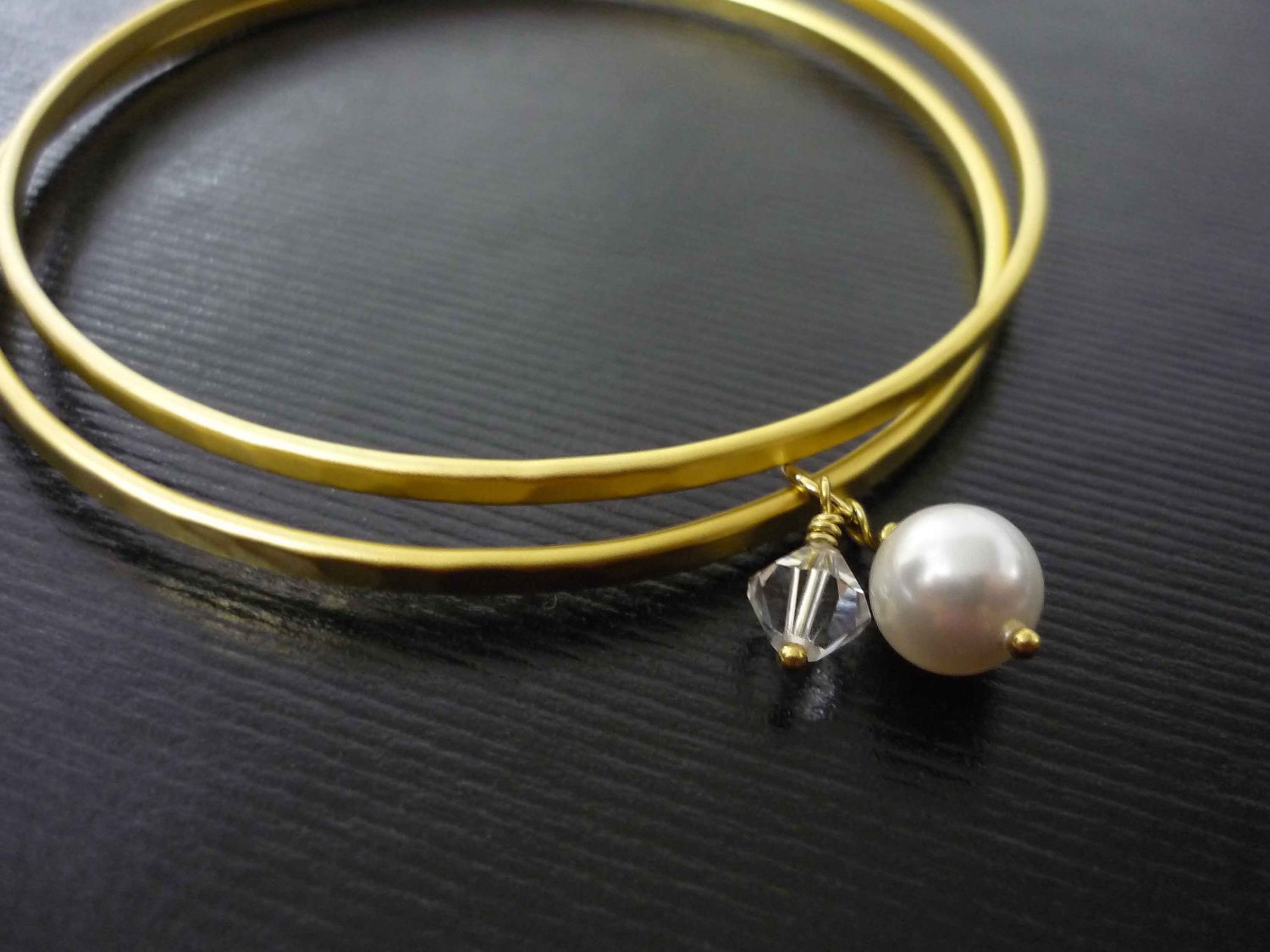 Bridesmaid Charm Bracelet, Orchid Bracelet, Gold Orchid Flowers