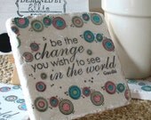 Coasters Be the Change, Set of 4