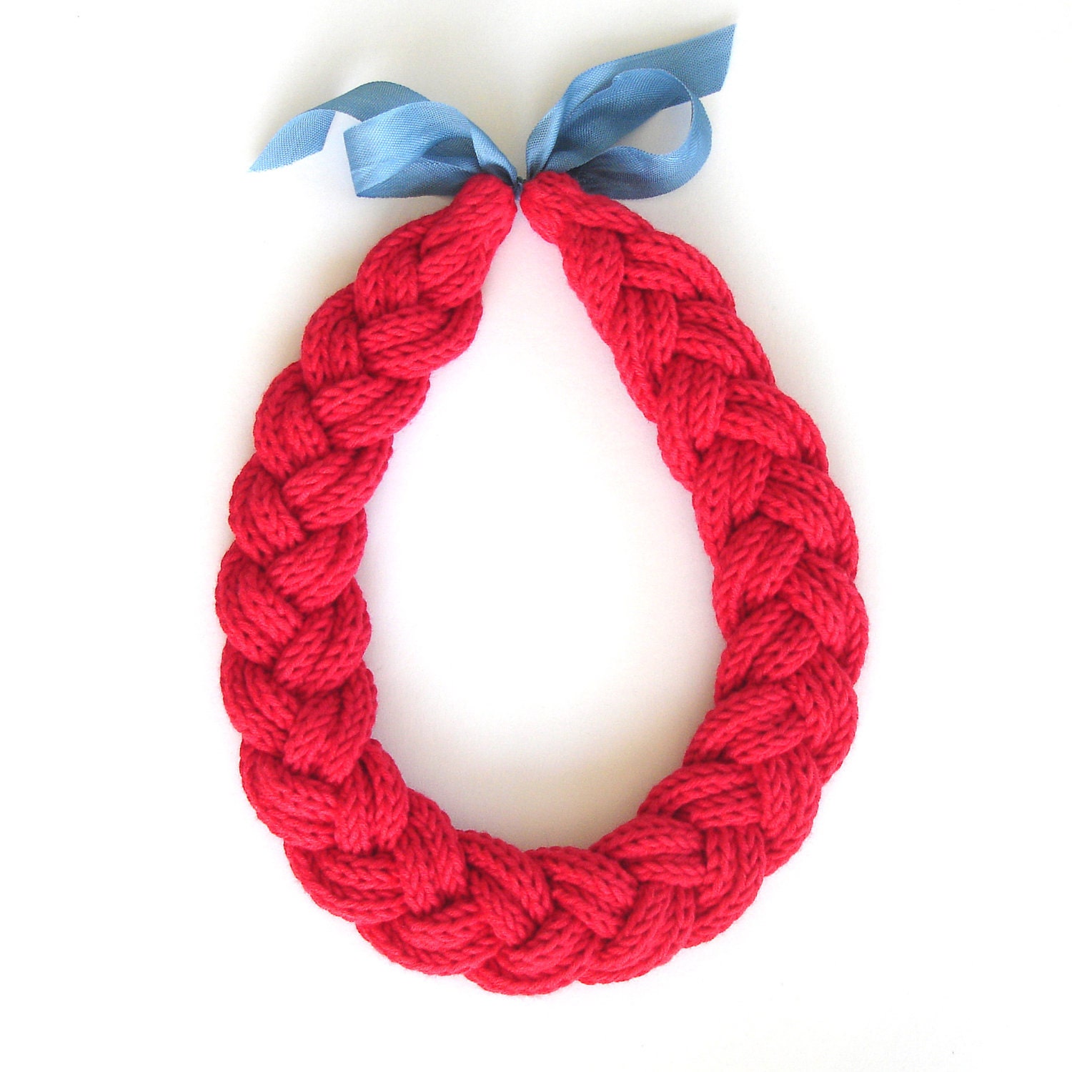 Plait Necklace Hand-knitted in organic fairtrade cotton