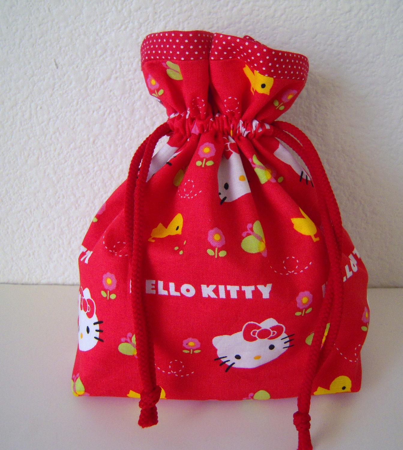Mini Bag/Drawstring Pouch/Hello Kitty