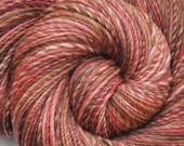 Handspun yarn - SALMON RUN -  Handpainted Merino wool yarn, fingering weight, 400 yards