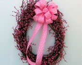 Shabby Chic Pink Berry Wreath