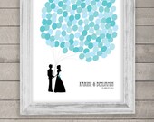 wedding guest book alternative - balloons (printable)
