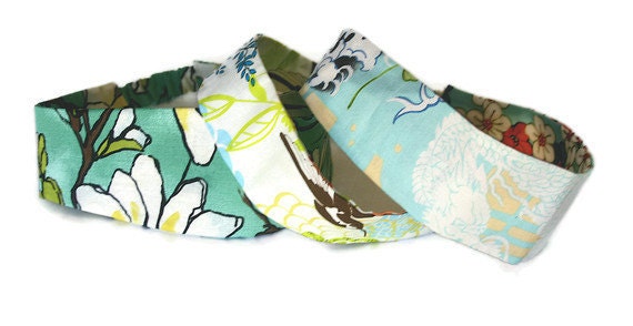 Women's Reversible Headband.  Hair Accessory. Custom.  Choose fabric to match your robe.