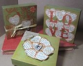 Little Blocks of Love Original Art Blocks Set of Three
