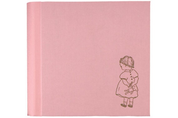 GIRL & TEDDY BEAR Letterpress Printed Photo Album