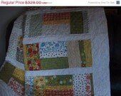 20% Off Quilt ,Fresh Flowers by Moda, Minky Backing, Professionally Quilted